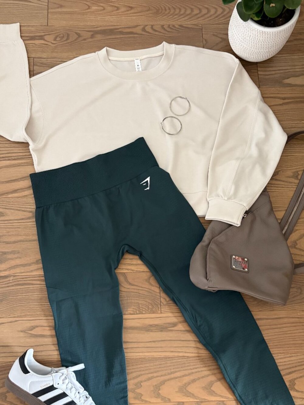GYMSHARK Vital Seamless 2.0 Leggings in Woodland Green Marl, NWOT